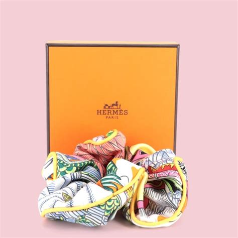 hermes silk scrunchies